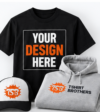 Custom printed t-shirt, hoodie, and cap by TShirt Brothers