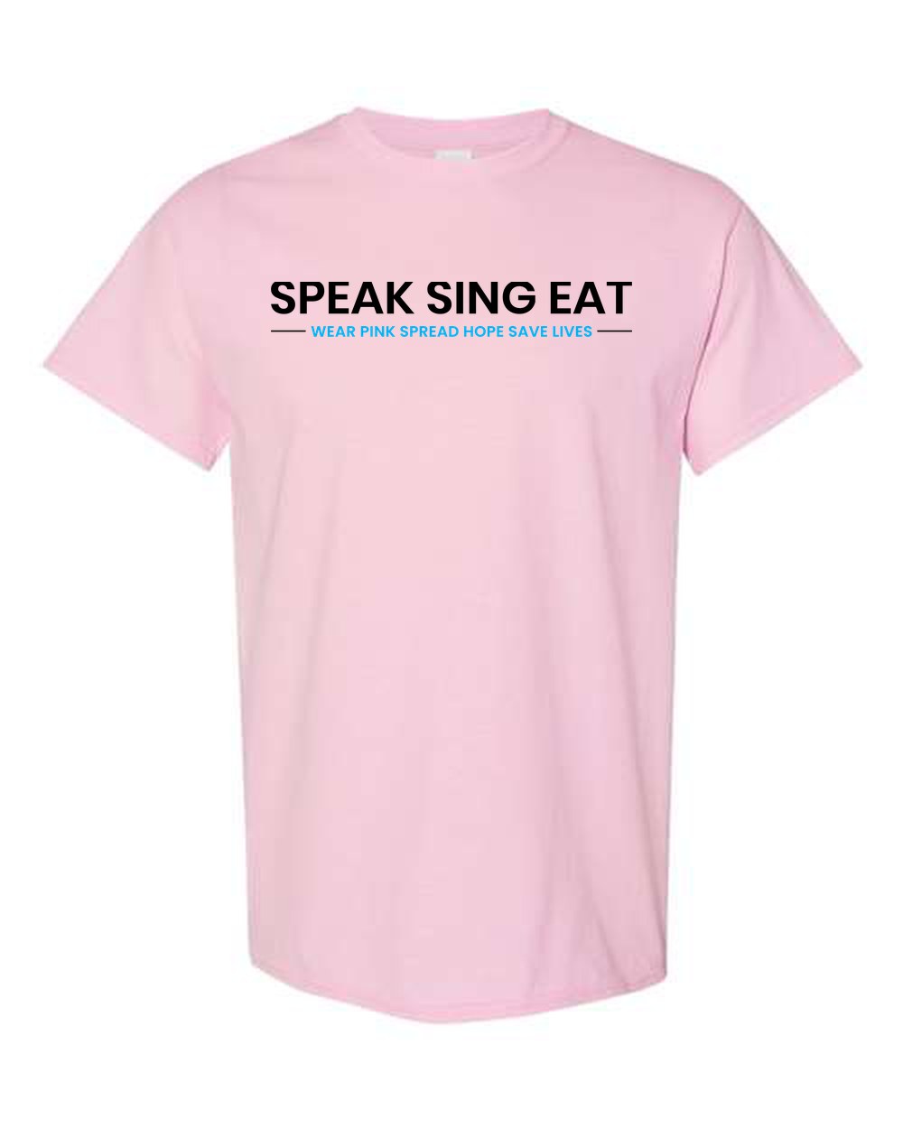 Wear Pink Spread Hope Save Lives — Block Tee