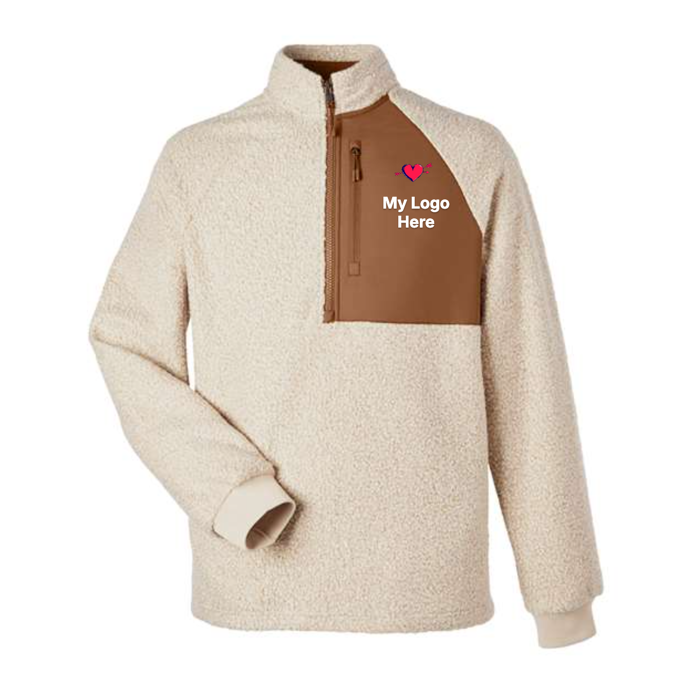 Fleece Quart Zip - Natural