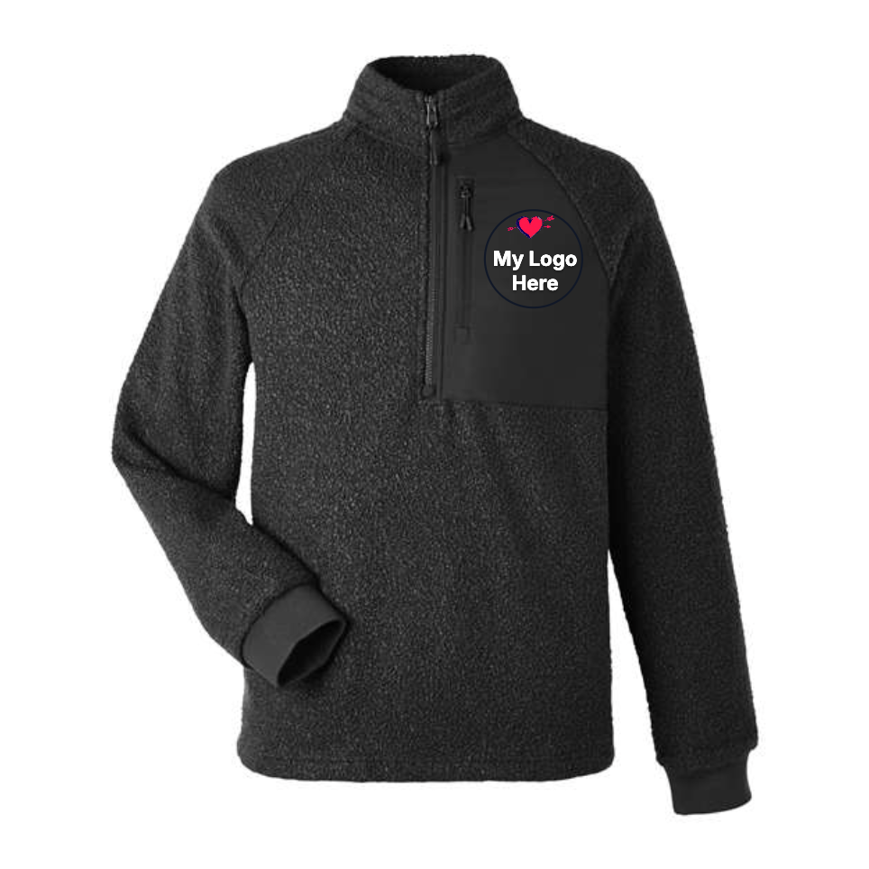 Fleece Quarter Zip Black